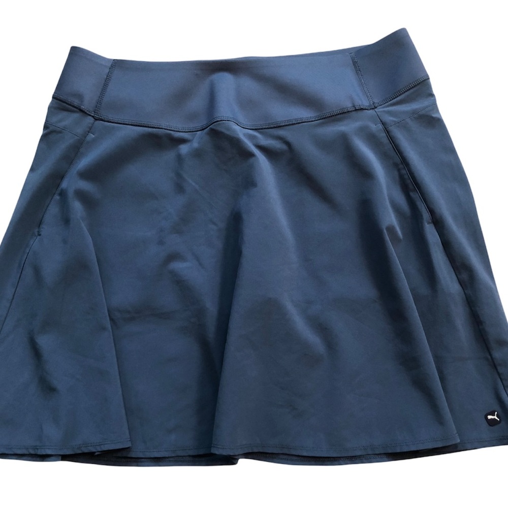 Puma Slate Blue Athletic Tennis Golf Skort Skirt with Built In Shorts XXL